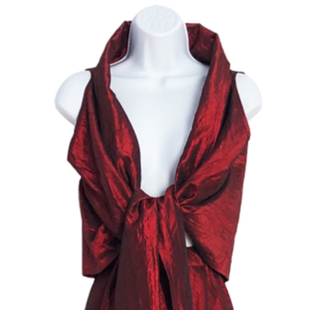 European Red Evening Dress - Picture 7 of 8